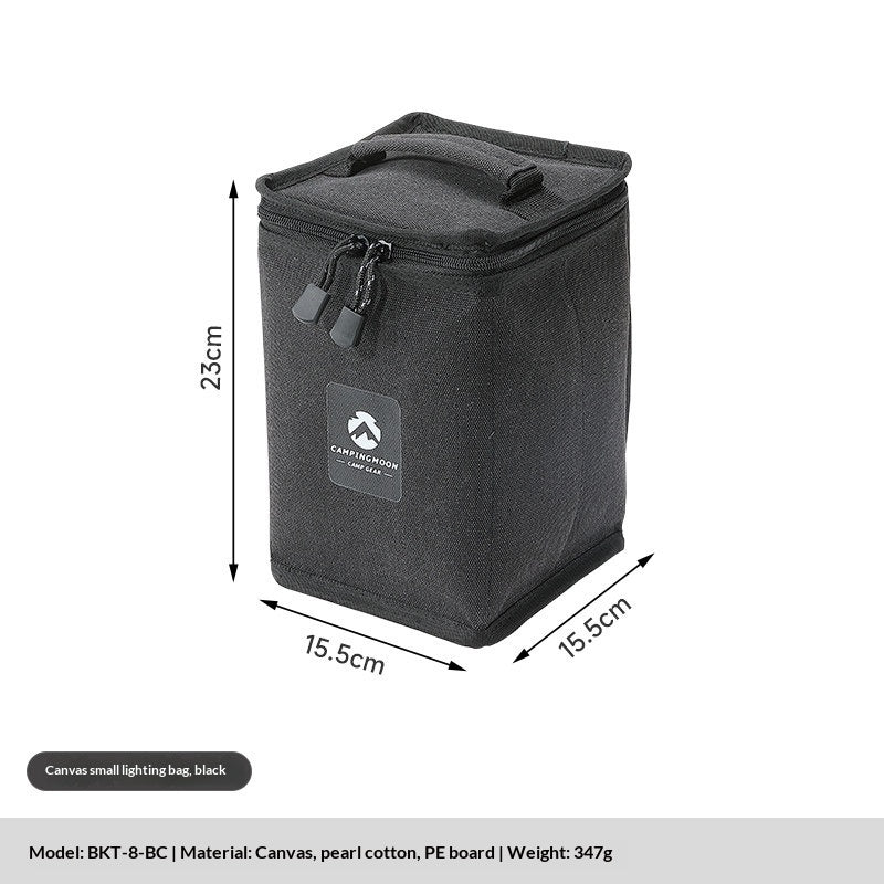 Campingmoon Lighting Storage Bag Multifunctional Large Canvas Lighting Tote Bag Lantern Gas Lamp Shockproof Bag Stove Flat Gas Canister Outdoor