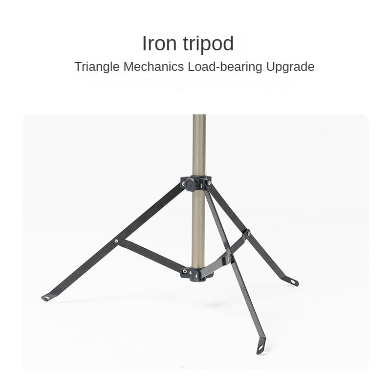 Mobi Garden Telescopic Light Stand Portable Retractable Lamp Holder Pole Tripod Stand 2.2m Stretchable Four Gear Telescopic Lantern Light Post Rack
