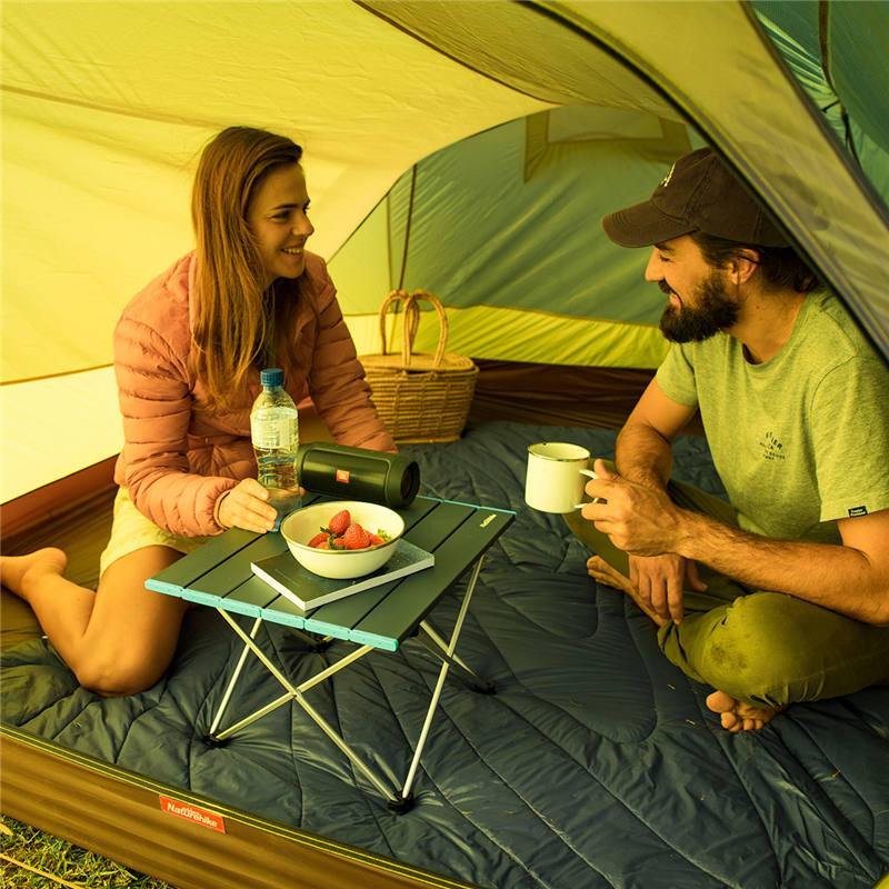 Naturehike FT08 Ultralight Camping Table Portable Folding Outdoor Aluminum Mini Small Large Foldable Camp Heavy Duty Hiking Backpacking Table