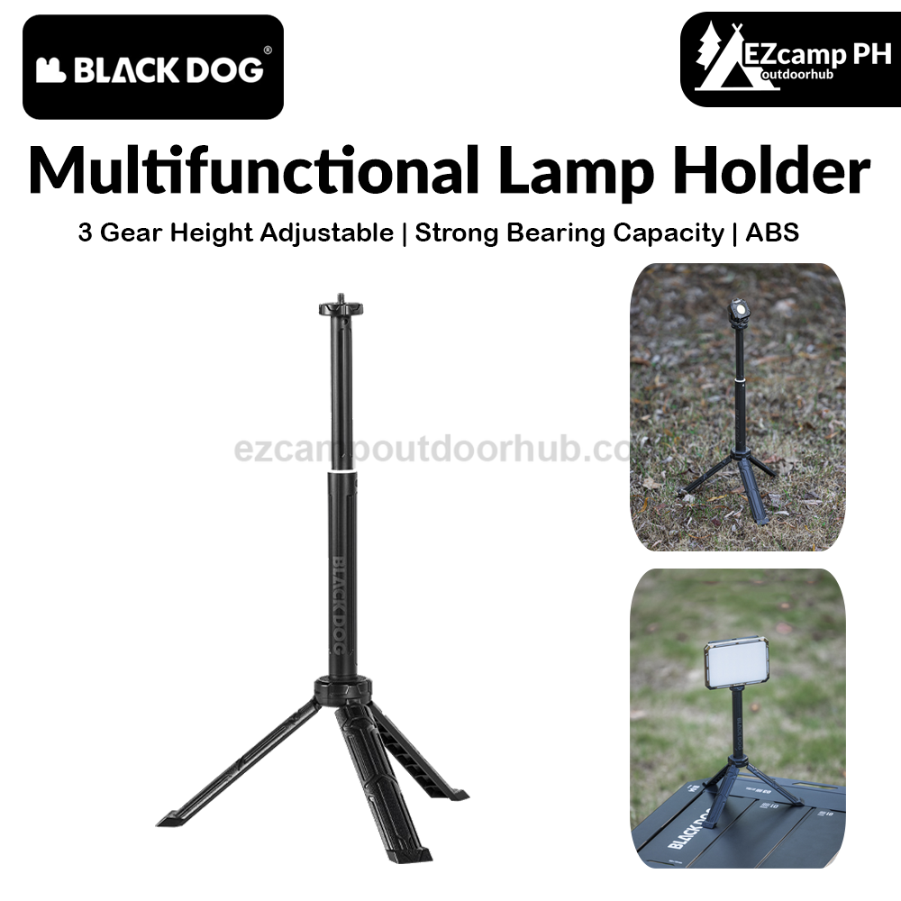 Blackdog Multifunctional Lamp Holder Portable Multipurpose Pan And Tilt Telescopic Foldable Tripod Stand Standard 1/4 Camera Lantern Light Mounting Thread