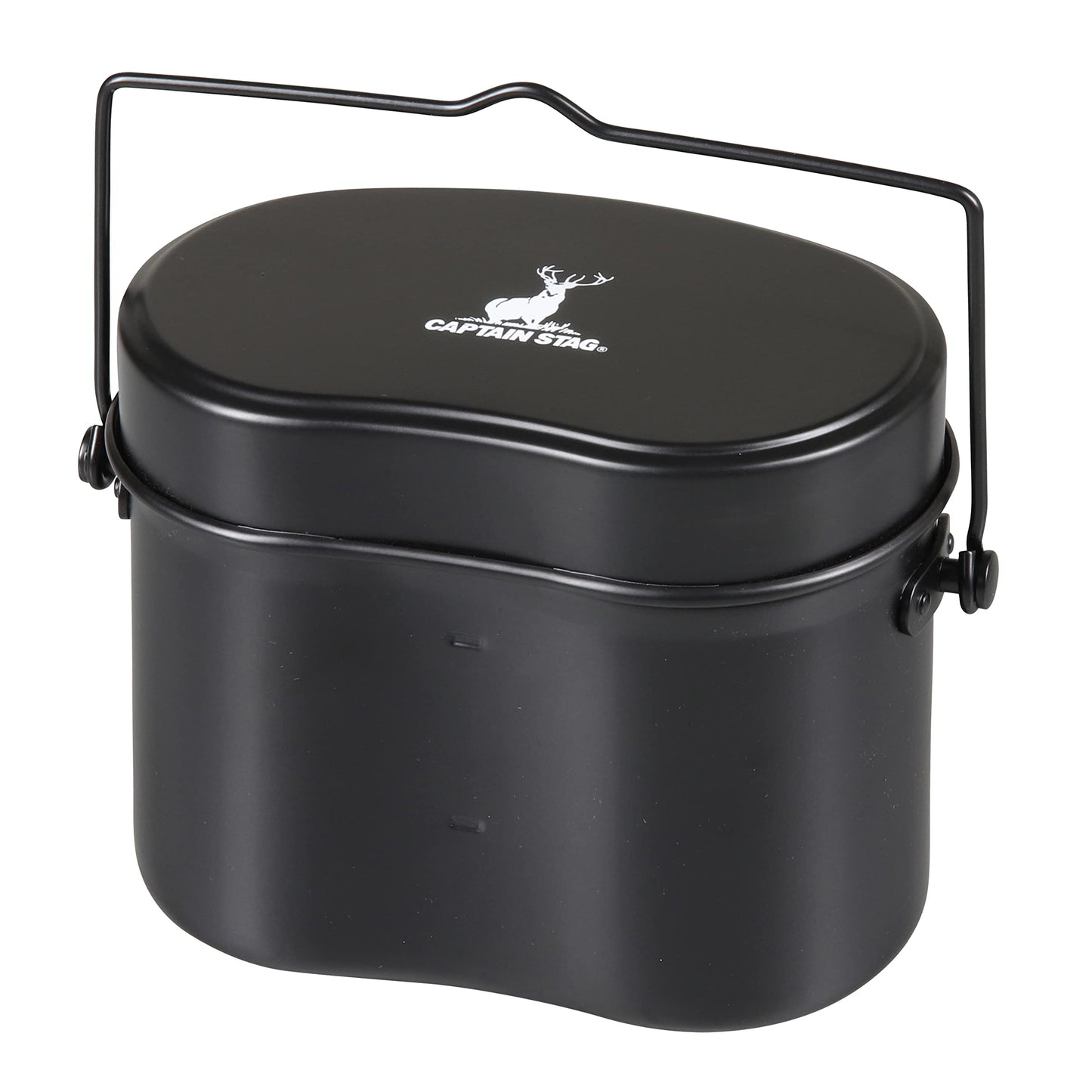 CAPTAIN STAG UH-4118/19 MESSTIN Lunch Box Portable Lightweight Military Style Outdoor Camping Cookware Tableware Anodized Aluminum Iron Material