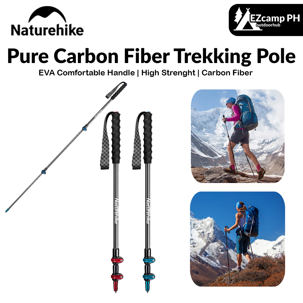Naturehike ST10 Pure Carbon Fiber Trekking Pole Portable