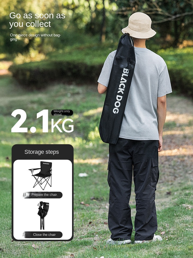 Blackdog ZEN Folding Chair Portable Lightweight Foldable Lounge Moon Chair With Arm Rest 180kg Max Load Light Outdoor Camping Travel