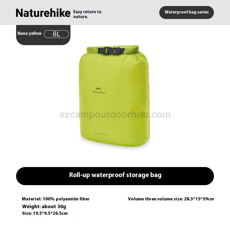 Naturehike Roll Up Dry Storage Bag Roll Top Ocean Pack Waterproof Moisture-Proof Tear Resistant Durable Vacuum Exhaust Compression Expansion