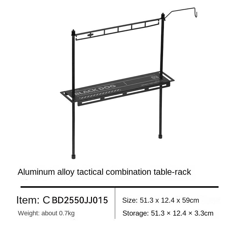 Blackdog Modular IGT Tactical Folding Table Portable Lightweight Multifunctional Foldable Table Outdoor Camping Load Bearing 40kg Aluminum Alloy