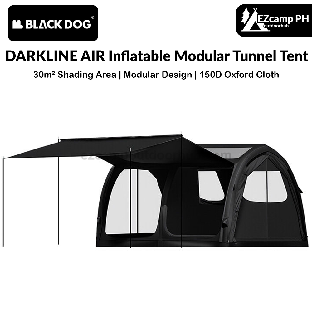 Blackdog DARKLINE AIR Inflatable Modular Tunnel Type Tent Fast Build I – EZcamp Outdoorhub