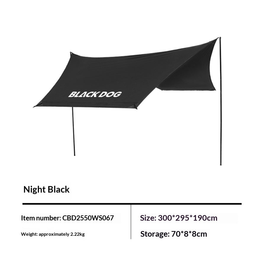 Blackdog BLACK HOME AIR 5.8 Inflatable Tent 3-4 Persons Dome Style Fast Build Waterproof Black Vinyl Coated Sunscreen With Electric Air Pump Outdoor