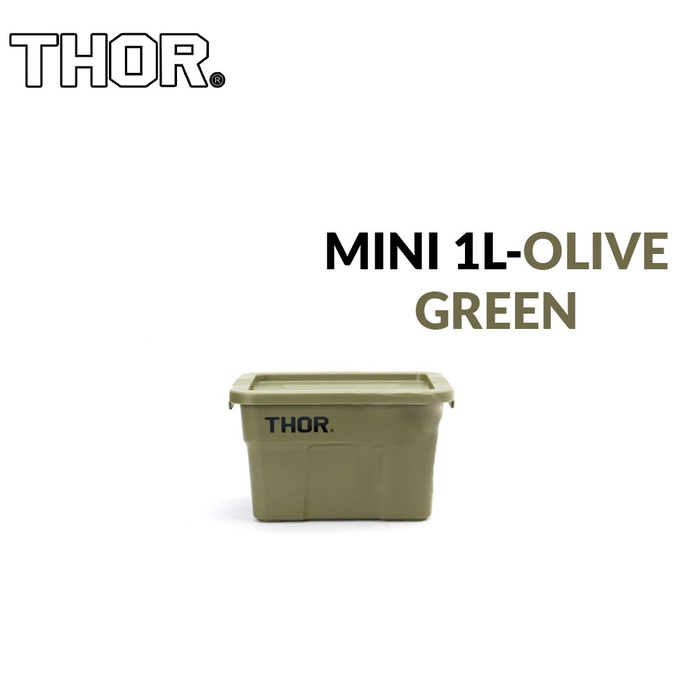 THOR ® Premium MINI 1L and LIMO 2.5L | 5L | 22L | 53L | 75L Stackable Storage Box with Lid Outdoor Rugged Plastic Boxes Wood Tabletop Stand Bracket