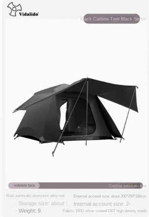 Vidalido CABIN PLUS Series Automatic Cabin Style Tent Portable Lightweight Folding for 4-6 Person Family Shed Leisure Quick Opening Sunshade Tent