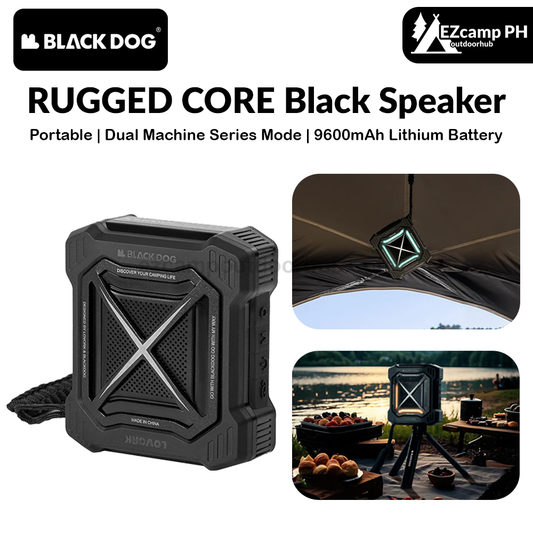 BLACKDOG RUGGED CORE Black Speaker Portable Lightweight RGB Mini Bluetooth Magnetic Subwoofer Up To 32GB TF Memory Card Outdoor Camping Travel
