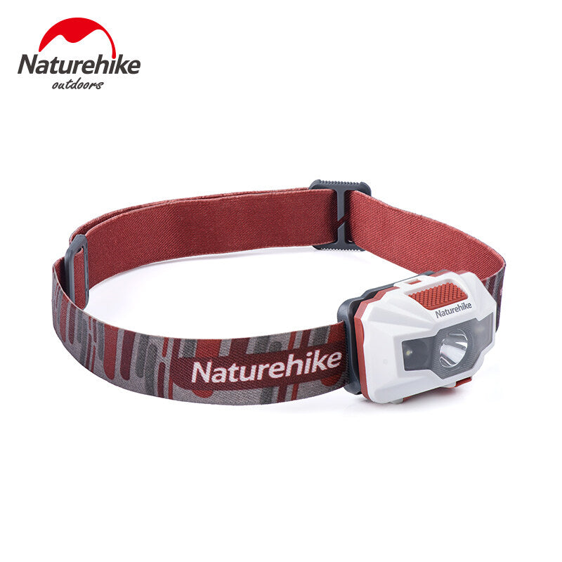 Naturehike Rechargeable Headlamp Portable Ultralight Head Torch 45° Adjustable Angle USB Charging Max 150 Lumens 1200mAh Lithium Battery IPX4 Waterproof