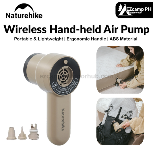 Naturehike Wireless Hand-held Air Pump Inflatable Mat Sofa Pillow Swimming Ring 120W High Pressure Air Compressor Inflator Deflator Pump