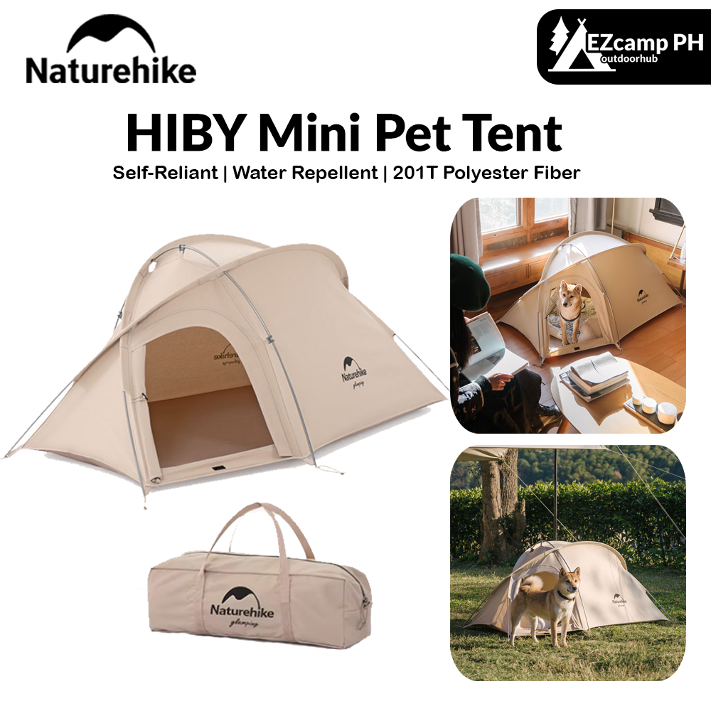 Naturehike HIBY Series Mini Pet Tent Cat Dog Small Animal Camping House Waterproof Portable Self Standing Fast Build Breathable Polyester 2 Door
