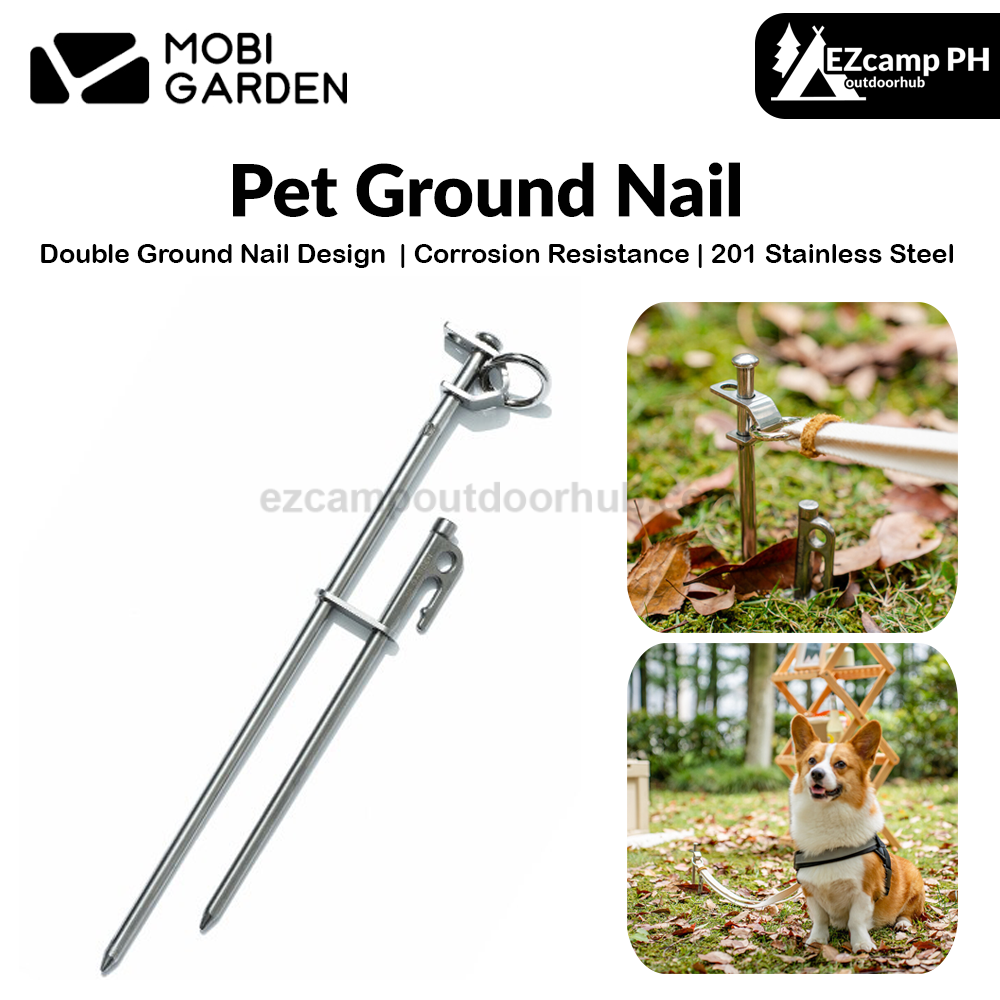 ground dogs tent pegs Mobi Garden Pet Ground Nail Portable Lightweight Outdoor Tent Peg – EZcamp Outdoorhub