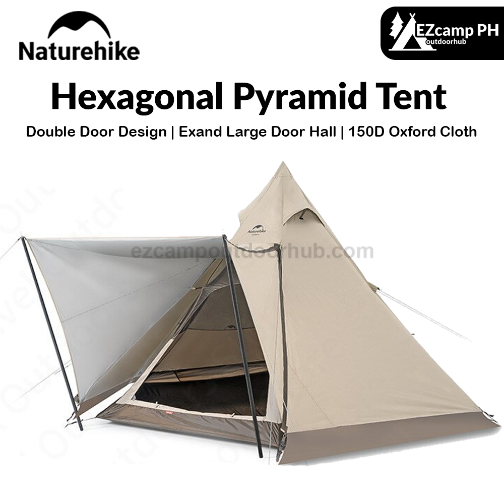 naturehike tipi tent Naturehike RANCH Series Hexagonal Tipi Style Pyramid Camping Tent – EZcamp  Outdoorhub