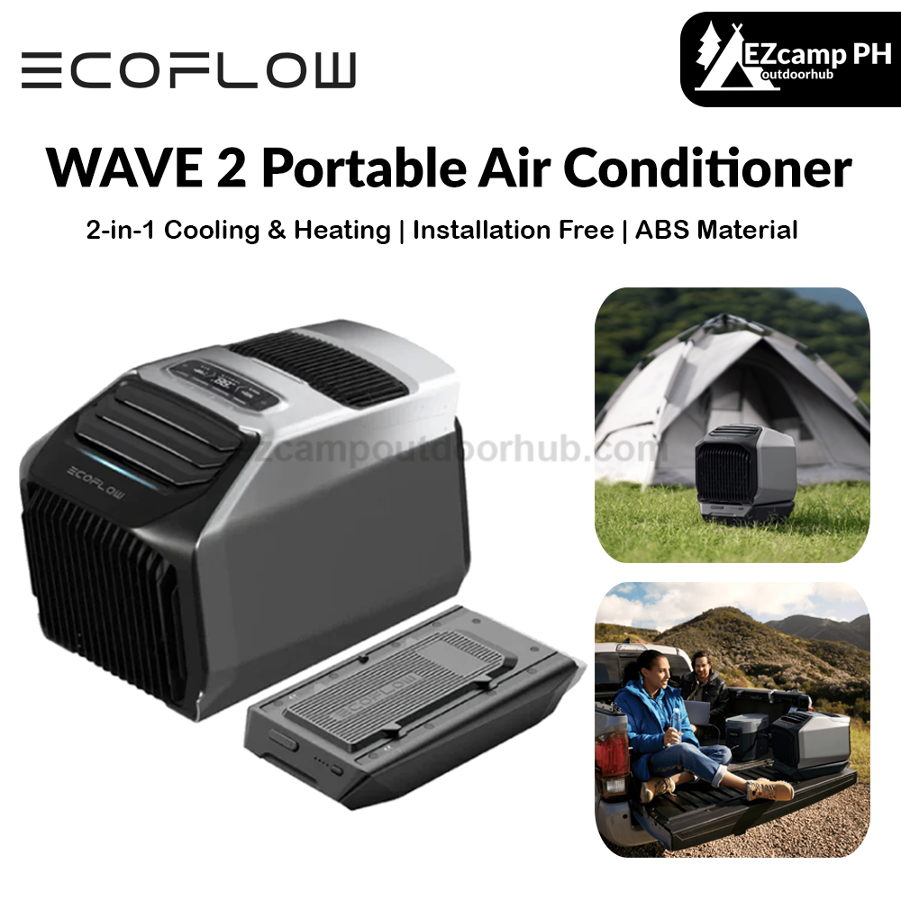 EcoFlow WAVE 2 Portable Air Conditioner 2-in-1 Fast Cooling & Heating –  EZcamp Outdoorhub