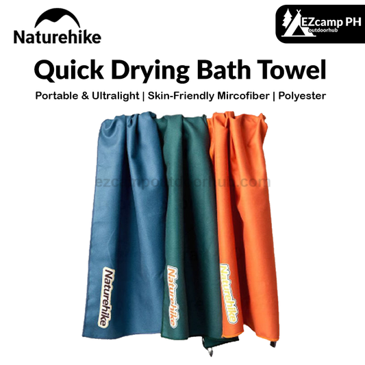 Naturehike Quick Drying Bath Towel Portable Ultralight Fast Dry Microfiber Camping Beach Travel Absorbent Antibacterial Hand Face Towel Heavy Duty