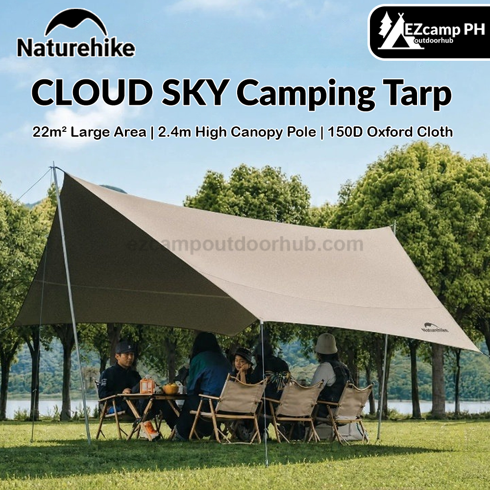 Naturehike CLOUD SKY Camping Tarp Portable Windproof Sunshade Sun – EZcamp Outdoorhub