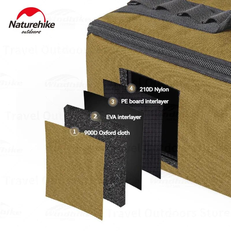 Naturehike Folding Tool Storage Bag Portable Multiple Purpose Hand Carry Bags Camping Tent Accessories Organizer Tool Kits Hiking Outdoor Picnic Travel Bag Heavy Duty Original Nature Hike