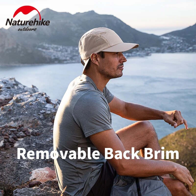 Naturehike Outdoor Summer Fashion Men's Hat Ultralight Double Brim Sun Protection Sports Leisure Cap For Camping Fishing Hiking