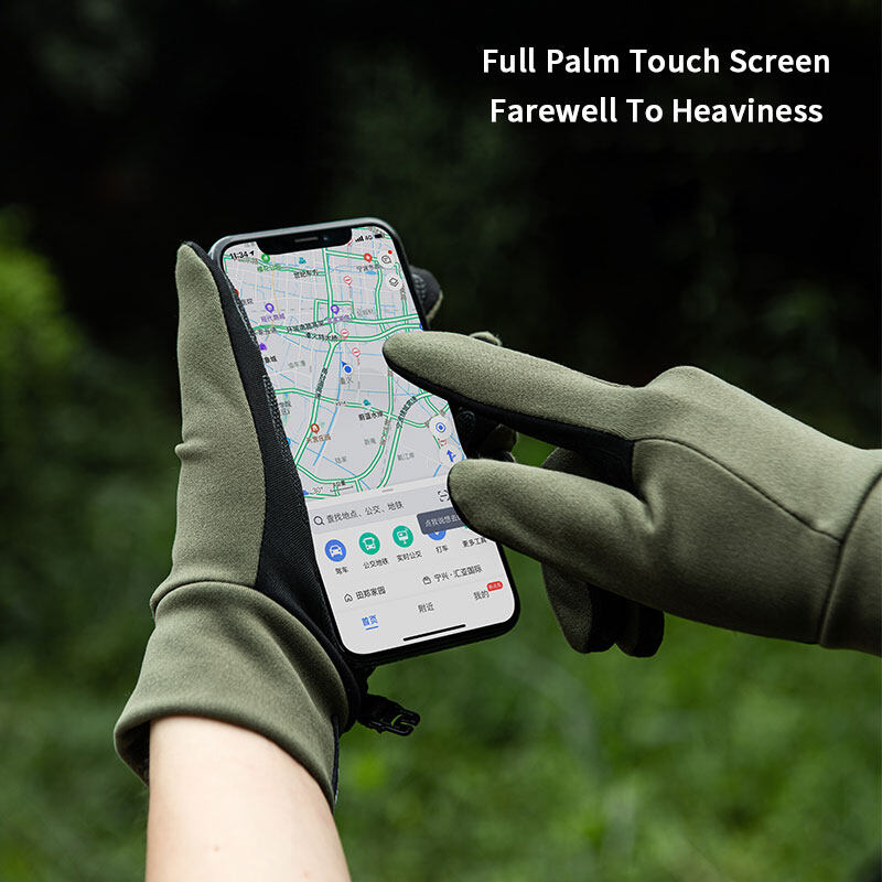 Naturehike Non-Slip Gloves GL10 Touch Friendly Breathable Anti-Slip Outdoor Hiking Full Finger Men Women Touchscreen Glove Black Green Gray Touch Screen