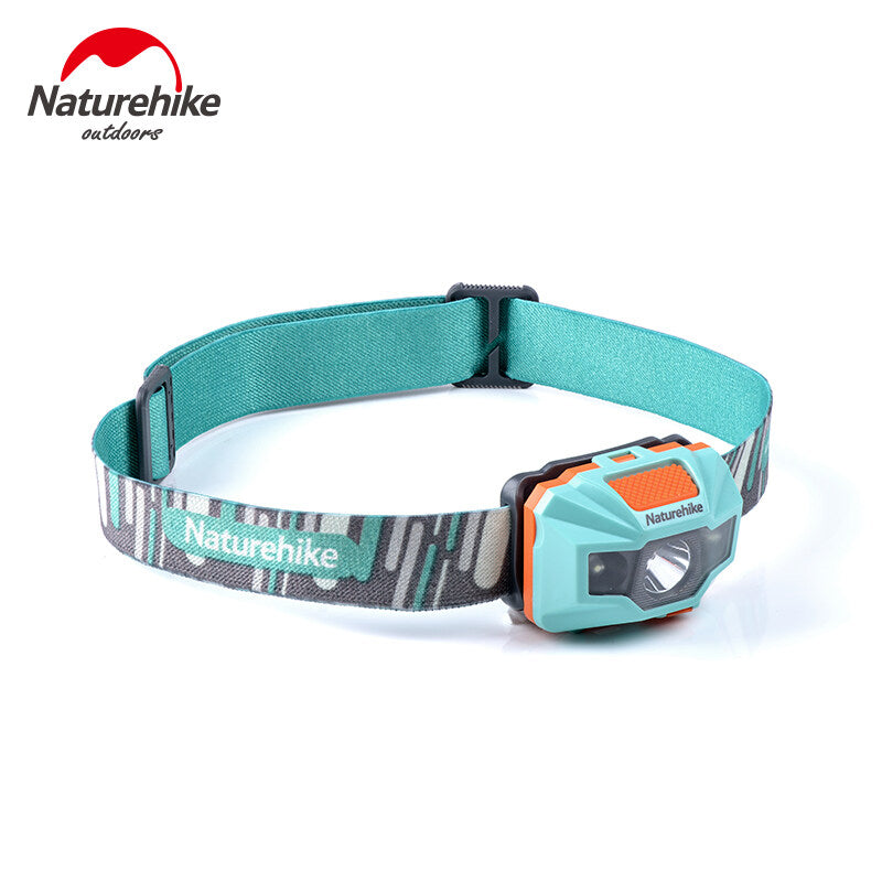 Naturehike Rechargeable Headlamp Portable Ultralight Head Torch 45° Adjustable Angle USB Charging Max 150 Lumens 1200mAh Lithium Battery IPX4 Waterproof