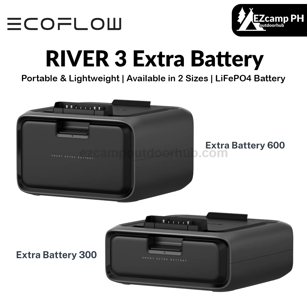Ecoflow RIVER 3 Extra Battery Add-on Portable Lightweight Power Source –  EZcamp Outdoorhub
