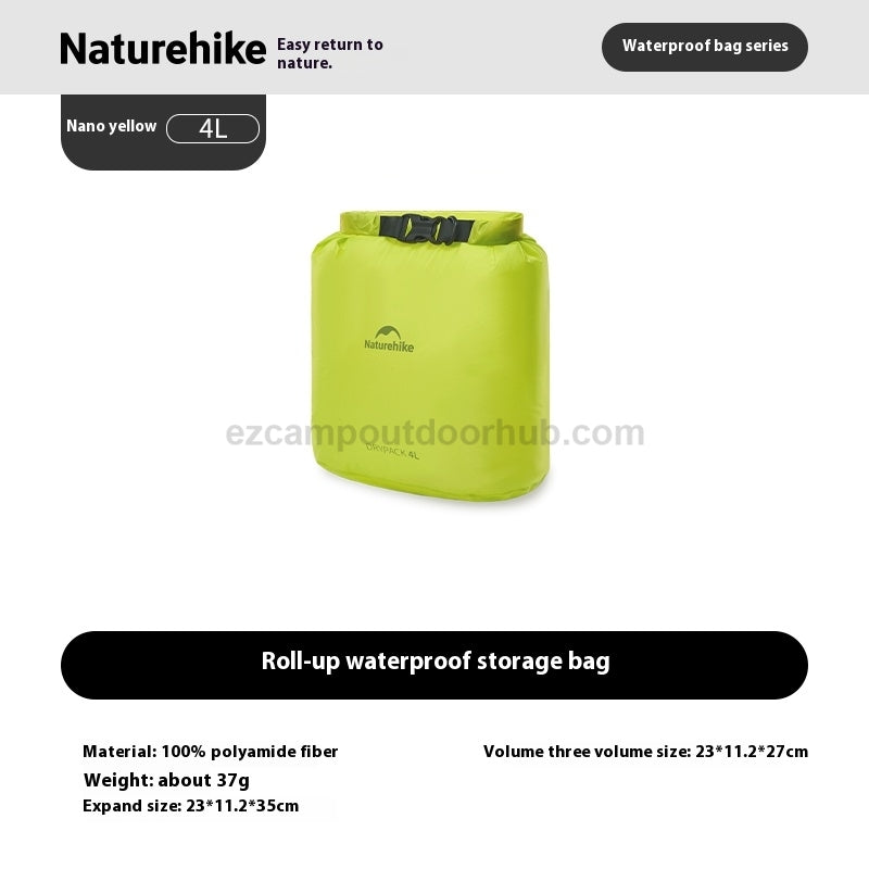 Naturehike Roll Up Dry Storage Bag Roll Top Ocean Pack Waterproof Moisture-Proof Tear Resistant Durable Vacuum Exhaust Compression Expansion