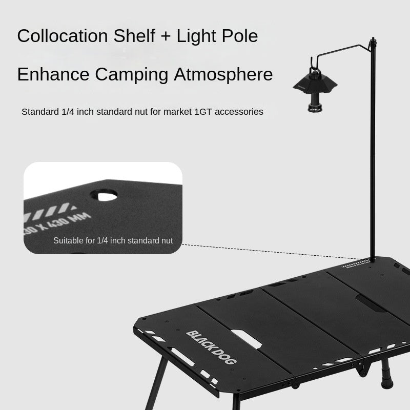 Blackdog Modular IGT Tactical Folding Table Portable Lightweight Multifunctional Foldable Table Outdoor Camping Load Bearing 40kg Aluminum Alloy