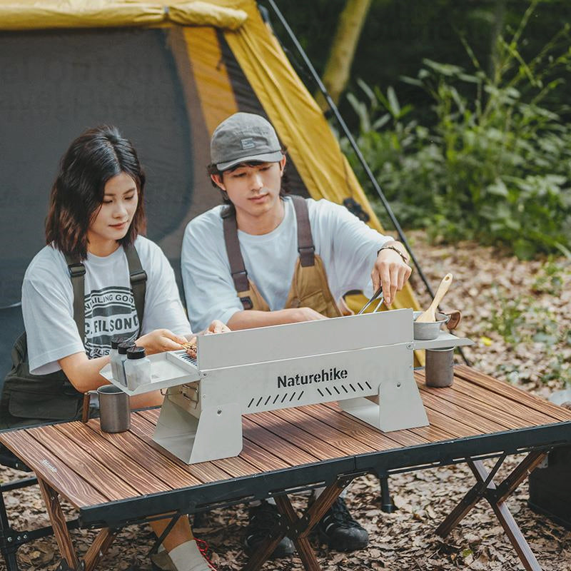 Naturehike Folding Desktop Grill Outdoor Portable Lightweight Barbecue BBQ Stove Burner Charcoal Grill Easy To Disassemble And Wash Camping Hiking
