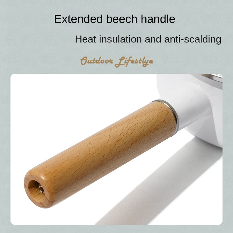 Mobi Garden Enamel Milk Pot Portable Lightweight Glazed Saucepan Small Soup Pot Outdoor Camping Cooking Utensil Kitchenware Food Grade Stainless Steel