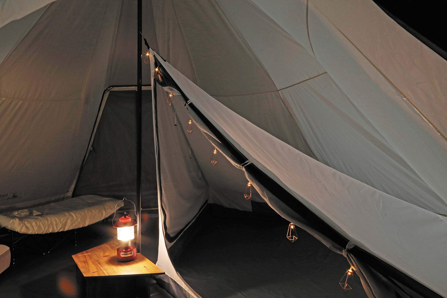 CAPTAIN STAG 10 LED Decoration Light Portable Strip LED Lantern String Lamp Atmosphere Ambient Lighting Outdoor Camping Tent Light 3.3m Waterproof