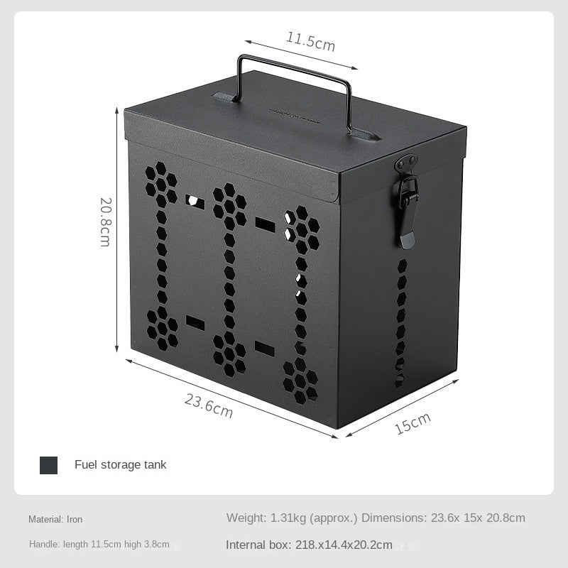 Campingmoon 6 Canister Storage Bunker Multi-Mode Output Butane Fuel Storage Tank Case Long Range Outdoor Kitchen Cooking Standard Nozzle Type Canister