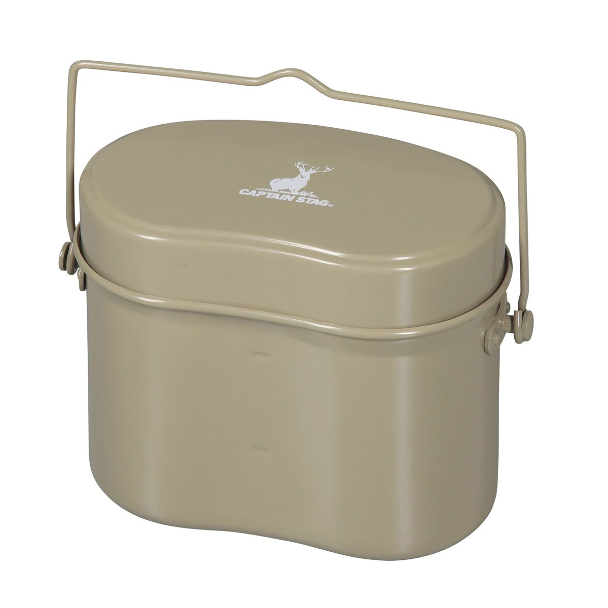CAPTAIN STAG UH-4118/19 MESSTIN Lunch Box Portable Lightweight Military Style Outdoor Camping Cookware Tableware Anodized Aluminum Iron Material