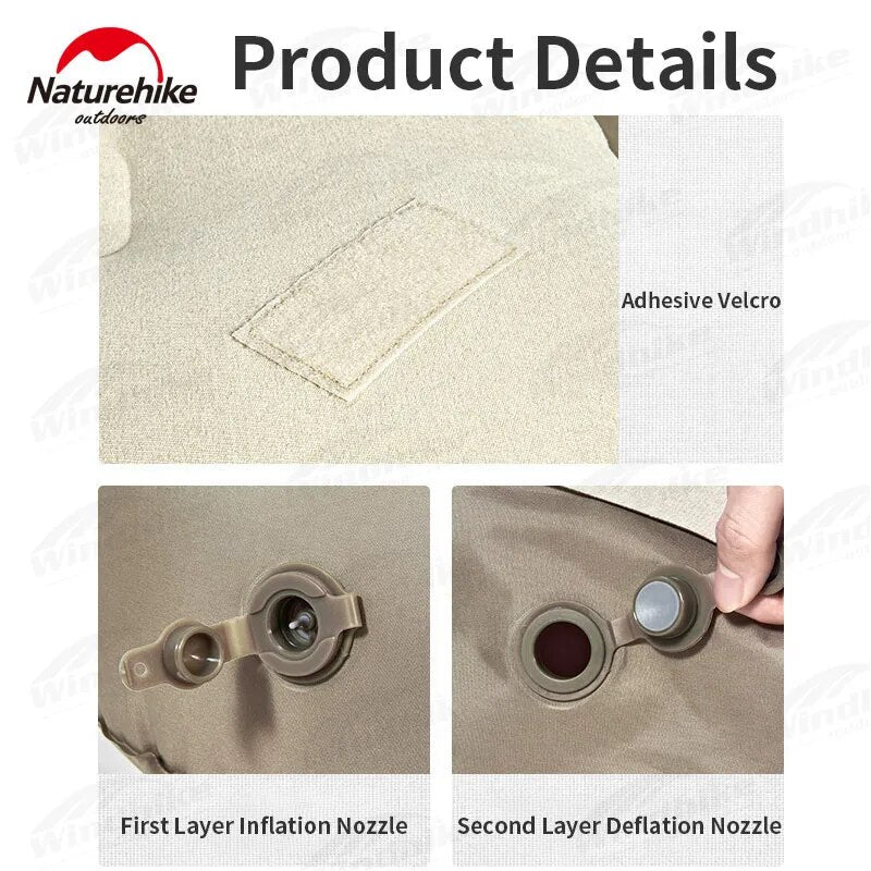 Naturehike Removable Backrest TPU Air Sofa Portable Lightweight Double Inflatable 2 Person Camping Bed Outdoor Mattress 200kg Max Load Multifunction