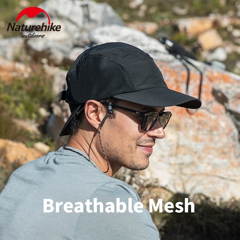 Naturehike Outdoor Summer Fashion Men's Hat Ultralight Double Brim Sun Protection Sports Leisure Cap For Camping Fishing Hiking