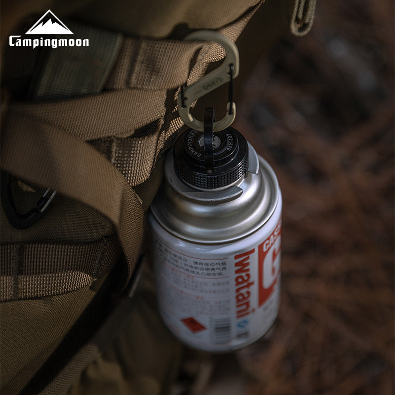 Campingmoon Canister Magnetic Hanging Ring Cover Portable Ultralight Butane Flat Gas Tank Protective Hang Ring For Screw And Nozzle Type Fuel Can