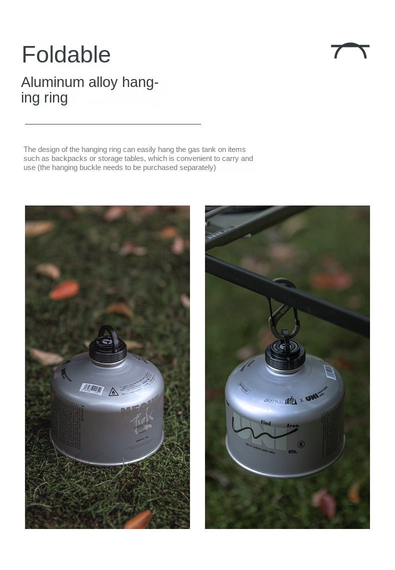 Campingmoon Canister Magnetic Hanging Ring Cover Portable Ultralight Butane Flat Gas Tank Protective Hang Ring For Screw And Nozzle Type Fuel Can