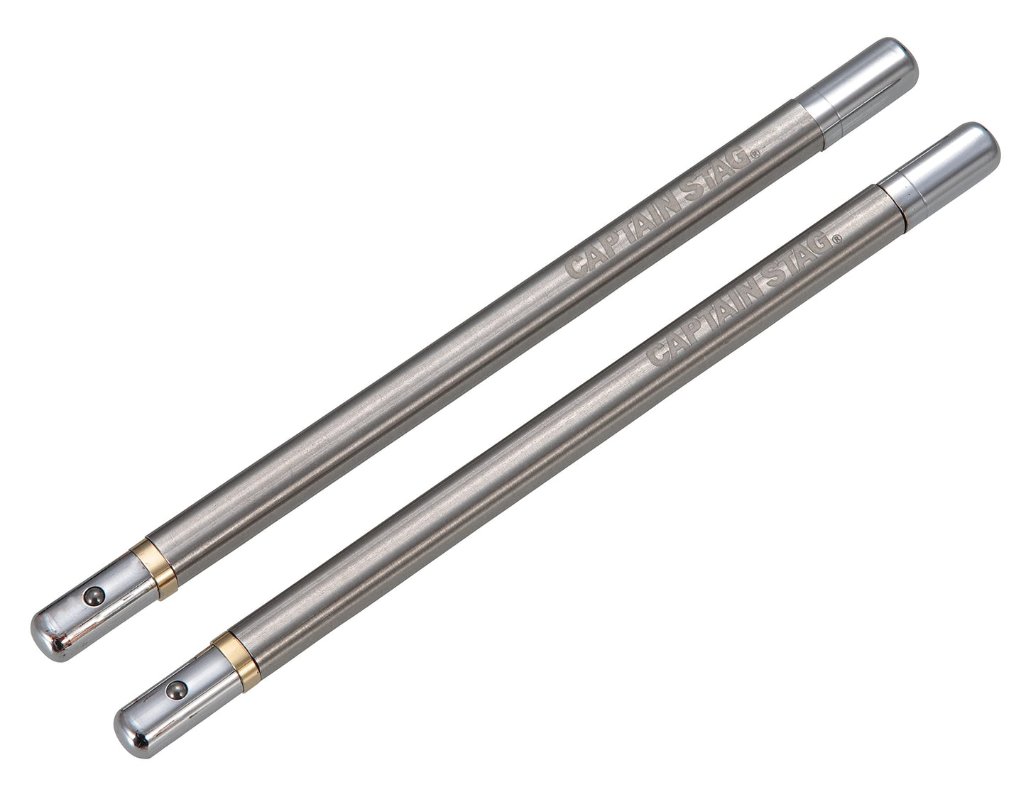 CAPTAIN STAG UH-3050 SHIKA-BASHI Jointed Chopsticks Portable Lightweight Detachable Stainless Steel Ebony Lacquer Premium Camping Cutlery Utensil