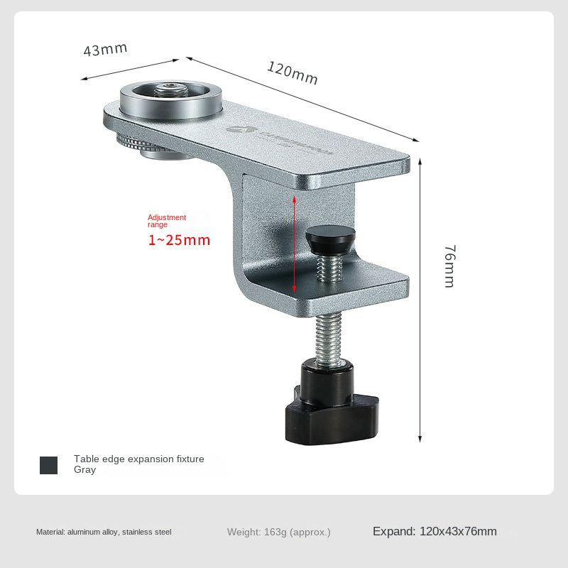 Campingmoon BKZ-18 Butane Gas Tank Mounting Bracket Screw Type Gas Cylinder Expansion Fixture Stove Desktop Tabletop Side Table Bracket Lamp Lantern