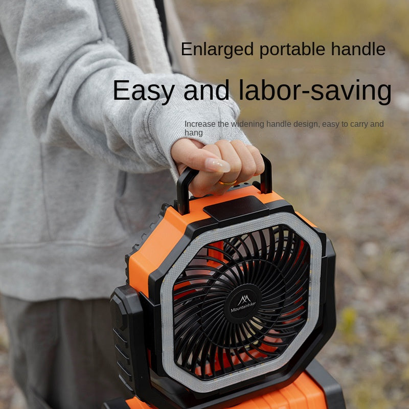 Mountainhiker Cybertron Fan v2 Portable Multipurpose Oscillating Fan Outdoor Camping 20000mAh Battery USB C Charging With Lamp Light Rugged With Remote