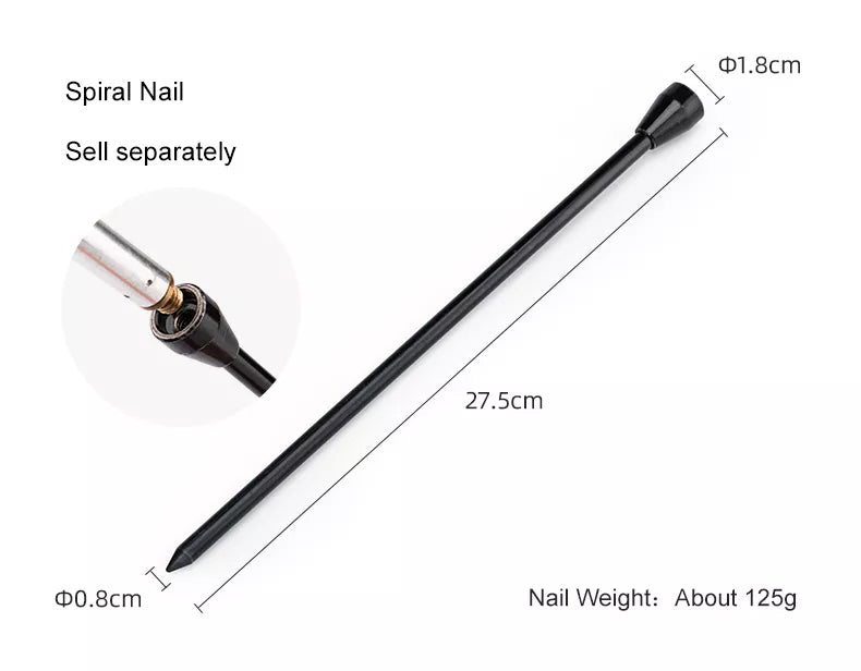 Naturehike Small Lamp Pole Outdoor Camping Aluminum Alloy Camp Lantern Post Holder Gas LED Light Rod Stick Tabletop Bracket or with Ground Nail
