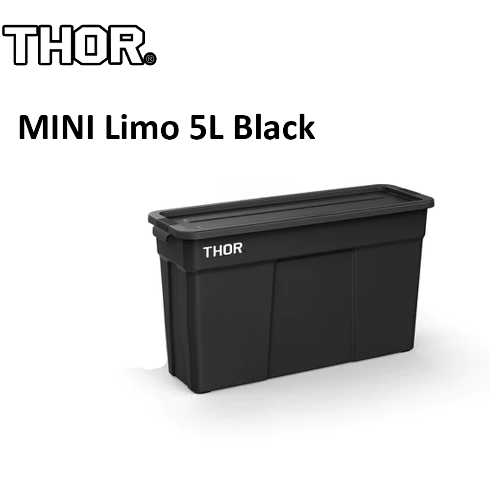 THOR ® Premium MINI 1L and LIMO 2.5L | 5L | 22L | 53L | 75L Stackable Storage Box with Lid Outdoor Rugged Plastic Boxes Wood Tabletop Stand Bracket