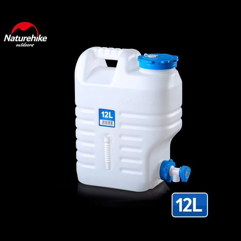Naturehike Portable Water Bucket Outdoor PE Food Grade Plastic Liquid Bottle Container With Faucet Drinking Water Storage Tank Camping Hiking Beach Picnic Travel