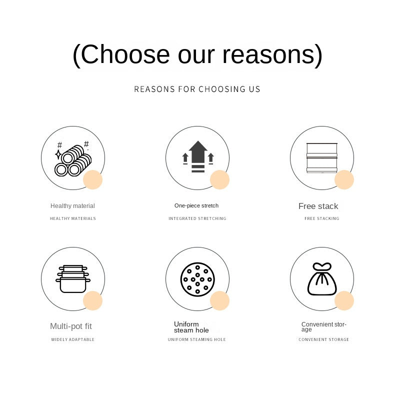 Campingmoon S363-2S Double Layer Steamer Base Set Portable Lightweight Multi-Pot Fit Three-Arc Base Design 304 Stainless Steel Home Camping Cooking Steamer