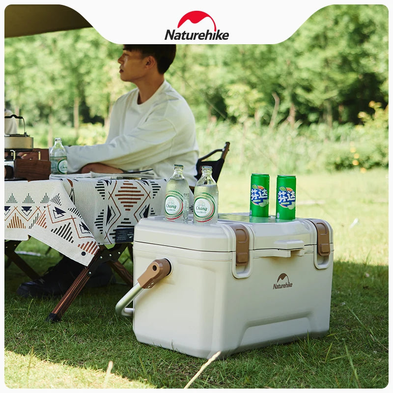 Naturehike SUB ZERO Hard Shell Outdoor Camping Cooler Box up to 72H Food Drinks Ice Storage Container Foam Insulation Anti-Bacterial Food Grade