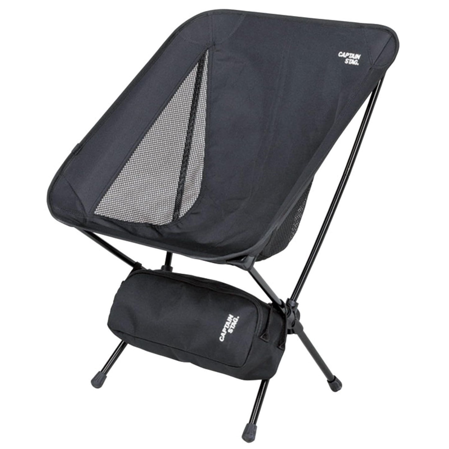 CAPTAIN STAG UC-1833 Trekker Outdoor Chair Portable Ultralight Foldable Moon Chair Outdoor Camping Up To 80kg Max Load Aluminum Alloy Polyester UC-1835