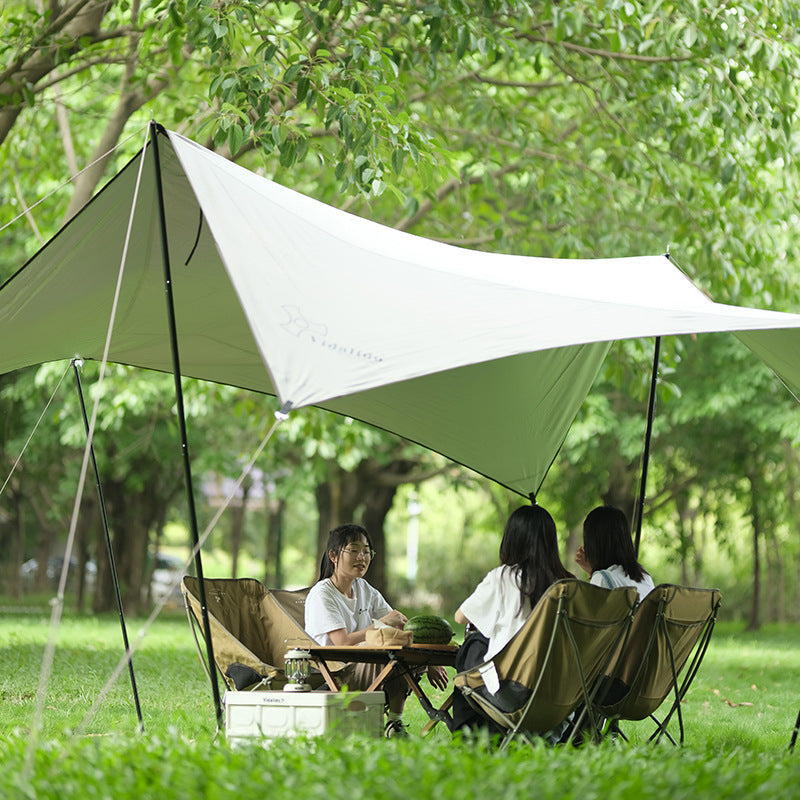 Vidalido Galvanized Iron Canopy Rod Black Steel Iron Awning Pole Tarp Tent 1.8m 2.2m 2.4m 2.8m Length 3-4 Section 2pcs Per Set Camping Accessories Rod