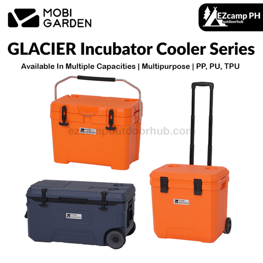 Mobi Garden GLACIER Incubator Cooler Series Multipurpose Storage Box 16/25/36/50/75L Capacities Up To 120H Hot & Cold Insulated Preservation Rotomolded Ice Drink Bucket
