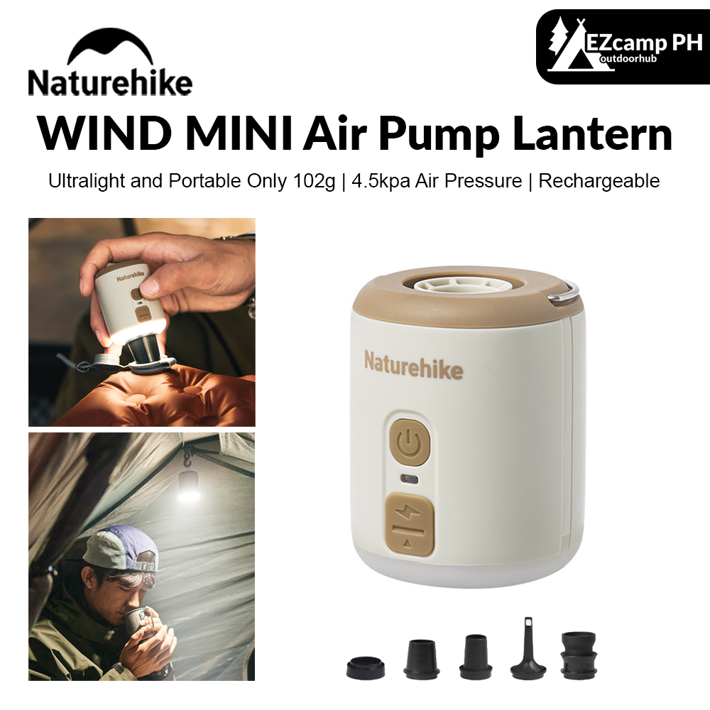 Naturehike WIND MINI Multifunctional Air Pump Lantern Ultralight ezcampphoutdoorhub